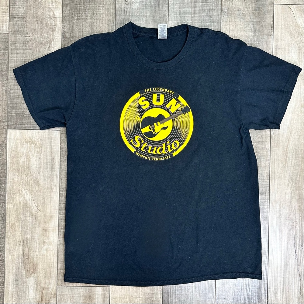 Sun Studio authentic black tee shirt from Sun studios